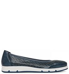 Baleriny Rieker granatowe damskie 