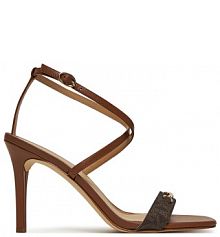 Sandały na szpilce MICHAEL Michael Kors brązowe 