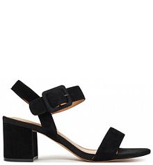 Sandały na słupku Sergio Bardi czarne 