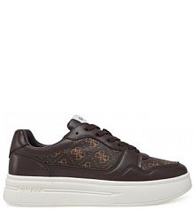 Sneakersy Guess brązowe męskie 