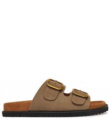 Klapki DeeZee brązowe damskie 