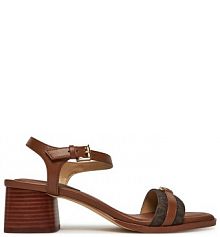 Sandały na słupku MICHAEL Michael Kors brązowe 