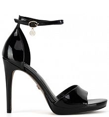 Sandały na szpilce Nine West czarne 