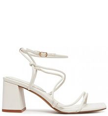 Sandały na słupku Aldo białe 