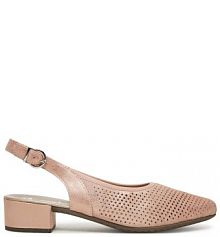 Sandały na słupku Rieker różowe 