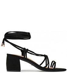 Sandały na słupku DeeZee czarne 