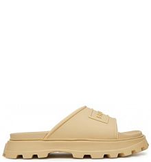 Klapki Hunter beżowe damskie 