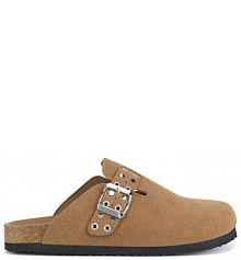 Klapki JENNY brązowe damskie 