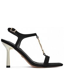 Sandały na szpilce Nine West czarne 