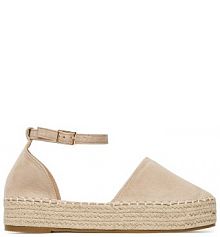 Espadryle DeeZee beżowe damskie 