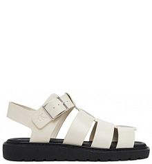 Sandały Calvin Klein Jeans écru damskie 