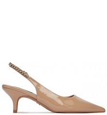 Sandały na szpilce Nine West beżowe 