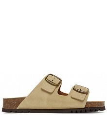 Klapki Scholl beżowe damskie 