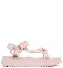 Sandały Tommy Jeans różowe damskie 