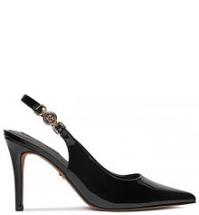 Sandały na szpilce Nine West czarne 