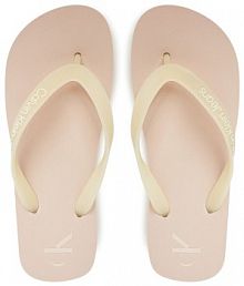 Japonki Calvin Klein Jeans beżowe damskie 