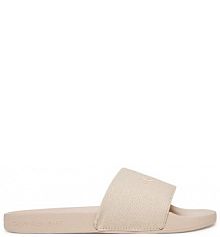 Klapki Calvin Klein Jeans beżowe damskie 