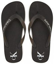 Japonki Calvin Klein Jeans czarne damskie 