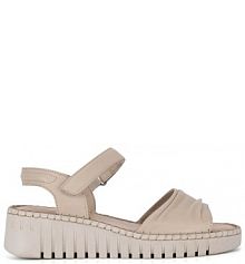 Sandały na koturnie Lasocki beżowe 