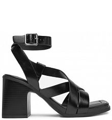 Sandały na słupku JENNY czarne 