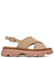 Sandały na koturnie Gabor beżowe 