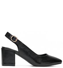 Sandały na słupku Clara Barson czarne 