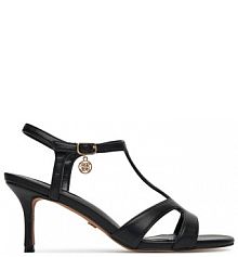 Sandały na szpilce Nine West czarne 