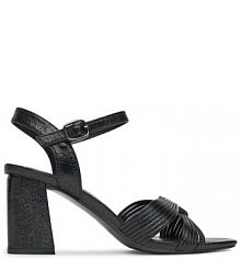 Sandały na słupku JENNY czarne 