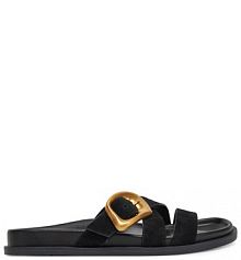 Klapki GINO ROSSI czarne damskie 