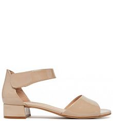 Sandały na słupku Caprice beżowe 