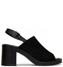 Sandały na słupku Tamaris czarne 