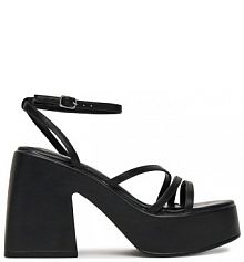 Sandały na słupku DeeZee czarne 