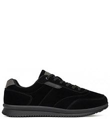 Sneakersy Lanetti czarne męskie 