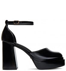 Półbuty na obcasie DeeZee czarne damskie 