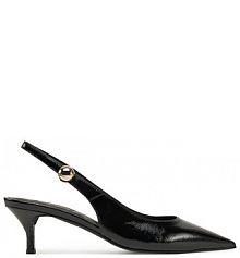 Sandały na szpilce Furla czarne 
