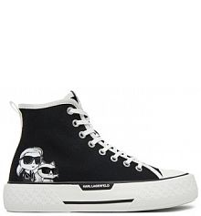 Trampki wysokie KARL LAGERFELD czarne damskie 