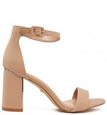 Sandały na słupku DeeZee beżowe 