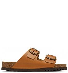 Klapki Scholl brązowe damskie 