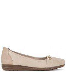 Baleriny Rieker beżowe damskie 
