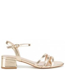 Sandały Clara Barson złote damskie 