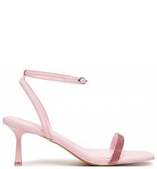 Sandały na szpilce Aldo różowe 