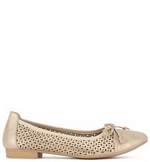 Baleriny Clara Barson złote damskie 
