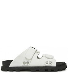 Klapki Hunter białe damskie 