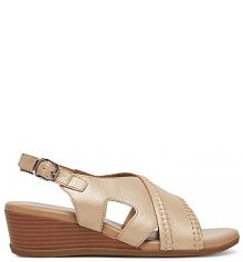 Sandały na koturnie Lasocki beżowe 