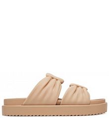 Klapki JENNY beżowe damskie 