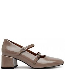 Półbuty na obcasie Vagabond Shoemakers beżowe damskie 