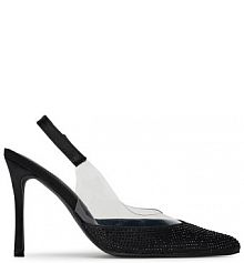 Sandały na szpilce DeeZee czarne 