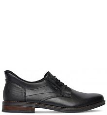 Półbuty wizytowe Rieker czarne męskie 