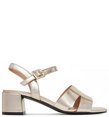 Sandały na słupku Clara Barson złote 