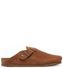 Klapki Skechers brązowe damskie 